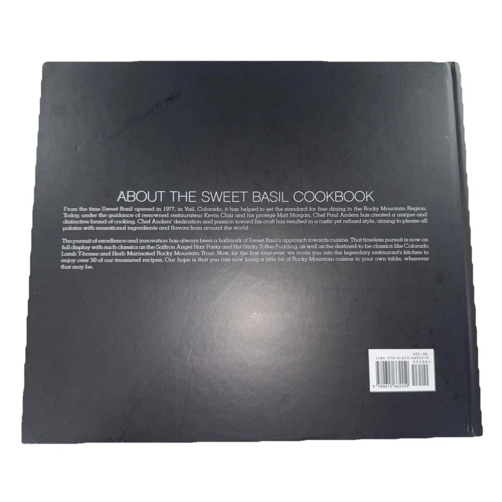 SWEET BASIL VAIL COLORADO, SWEET BASIL Cookbook Hardcover 2013‎